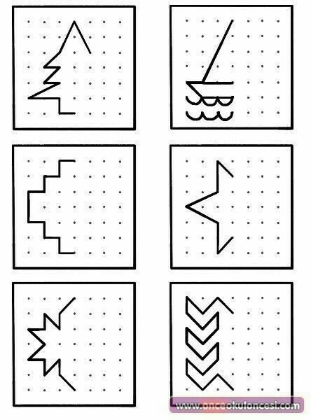 Symmetry Activities, Symmetry Worksheets, Visual Perceptual Activities, Visual Perception Activities, Preschool Writing, Math Time, Kids Math Worksheets, Games Art, Art Science