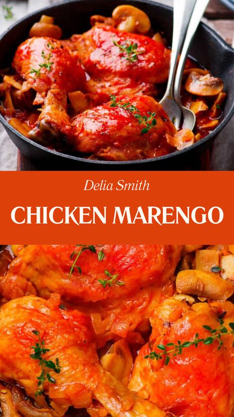 Delia Smith Chicken Marengo Chicken Marengo Recipes, Slow Cooker Cake Recipes, Chicken Marengo, Slow Cooker Cake, Cooker Cake, Foodie Lover, Delia Smith, Yellow Bell Pepper, Chefs Table