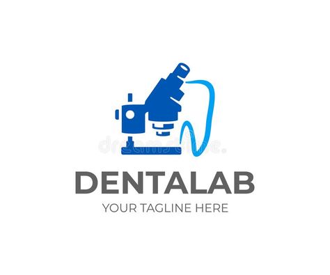 Dental microscope logo design. Dental laboratory vector design. Dental equipment , #spon, #logo, #design, #Dental, #microscope, #laboratory #ad Dental Lab Logo, Dental Laboratory Logo, Microscope Logo, Microscope Laboratory, Dentist Design, Logo Dental, Dentist Logo, Laboratory Design, Dental Equipment