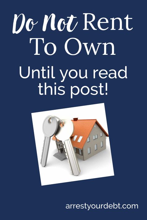 Rent To Own Homes Tips, Rent To Own Contract, Rent To Own Homes, Money Inspiration, Debt Help, Money Savvy, Money Printables, Debt Freedom, Financial Budget