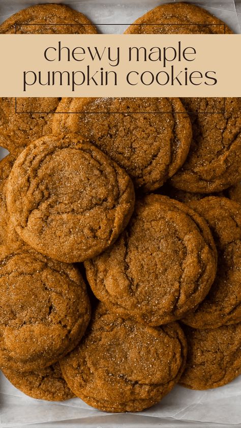 Maple Syrup Pumpkin Cookies, Fall Time Cookies, Maple Pumpkin Cookies, Autumn Cooking, Homemade Bakery, Fall Baking Recipes, Maple Pumpkin, Pumpkin Recipes Dessert, Whisks