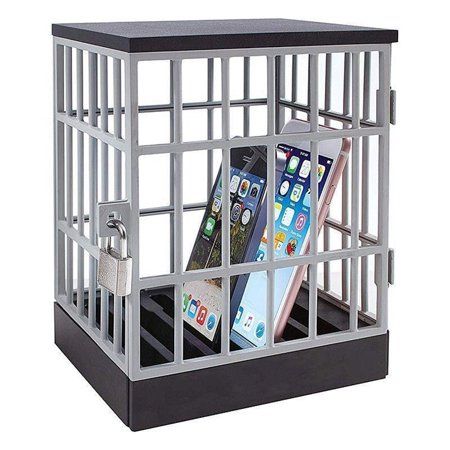 Phone Prison, Cell Phone Jail, Phone Jail, Desk Gadgets, Child Phone, Gag Gifts Christmas, Jail Cell, Phone Lock, Office Gadgets