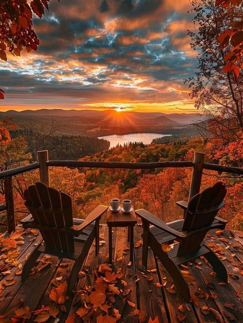 Autumn Lake, Autumn Leaves Photography, Painting Subjects, Lake Pictures, Autumn Scenery, Fall Porch, Fall Pictures, Pretty Photos, Autumn Cozy