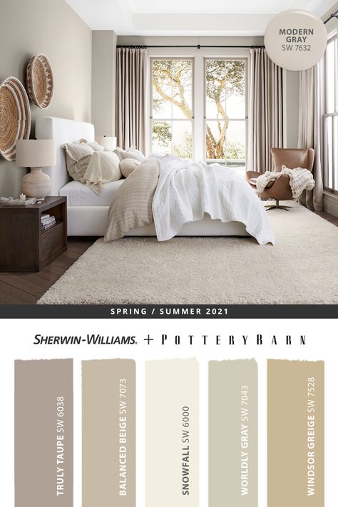 Bedroom Color Schemes Beige, Neutral Paint Colours For Bedroom, Paint Color For Bedroom Relaxing, Cream Colors For Bedroom, Bedroom Decor Ideas Neutral Colors, Neutral Bedroom Colors Sherwin Williams, Light And Bright Bedroom Paint Colors, Bedroom Colour Palette Neutral, Ivory Bedroom Walls