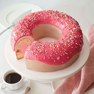 Vanilla Doughnut Cake Recipe | Williams Sonoma Taste Pink Doughnut, Cakes Christmas, Homemade Doughnuts, Pantry Organizer, Layer Cake Recipes, Torte Cupcake, Doughnut Cake, Yellow Foods, Vanilla Cake Recipe