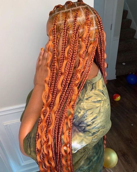 Colored Box Braids, Blonde Box Braids, Big Braids, Big Box Braids Hairstyles, Colored Braids, Box Braids Hairstyles For Black Women, Cute Box Braids Hairstyles, Quick Braided Hairstyles, Pretty Braided Hairstyles