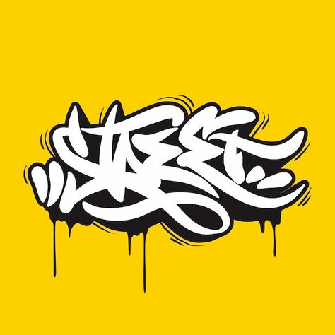 Graffiti Vector Art, Drawing Ideas Graffiti, Graffiti Art Drawing Ideas, Graffiti Logo Design, Graffiti Graphic Design, Graffiti Type, Street Typography, Graffiti Art Drawings, Street Drawing