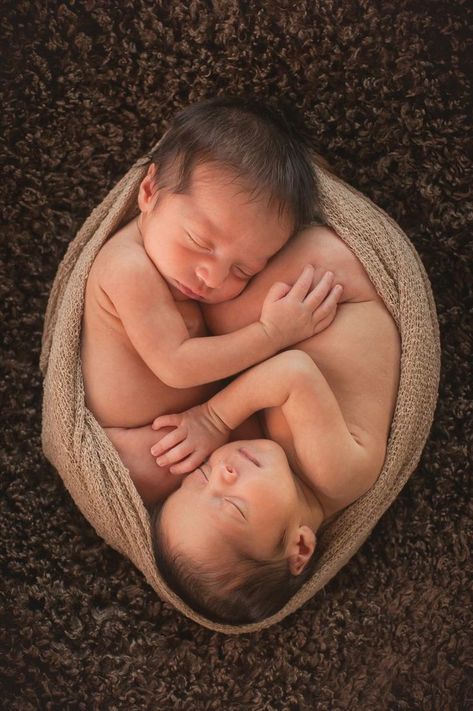 Twin newborn boys snuggled and wrapped together just like when they were in the womb | Indianapolis newborn photographer Twin Infant Photography, Twin Baby Photoshoot, Twins Newborn Photoshoot, Twin Newborn Pictures, Newborn Milestones, Twin Newborn Photography, Twin Photoshoot, Twins Photoshoot, Newborn Twin Photos