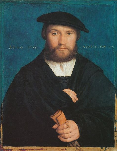 Member of the von Wedigh Family, (called Hermann Hillebrandt von Wedigh), by Hans Holbein the Younger - Hans Holbein der Jüngere - Wikimedia Commons Hans Holbein The Younger, Hans Holbein, Chalk Drawings, Religious Images, Religious Art, Book Design, A Man, Berlin, Dj