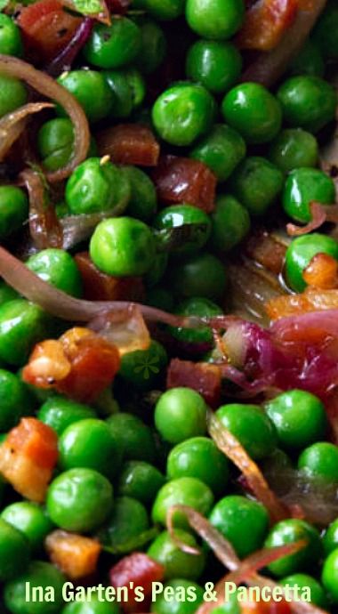 Ina Garten Easter Recipes, Peas Pancetta, Peas And Pancetta, Best Ina Garten Recipes, Pancetta Recipes, Easter Meal, Thanksgiving Food Sides, Ina Garten Recipes, Thanksgiving Recipes Side Dishes