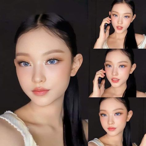 Haerin Makeup, New Jeans Makeup, Makeup Layout, Doll Eye Makeup, Korean Fashion Kpop, New Jeans Style, Glamorous Makeup, Beauty Shoot, Eye Makeup Art