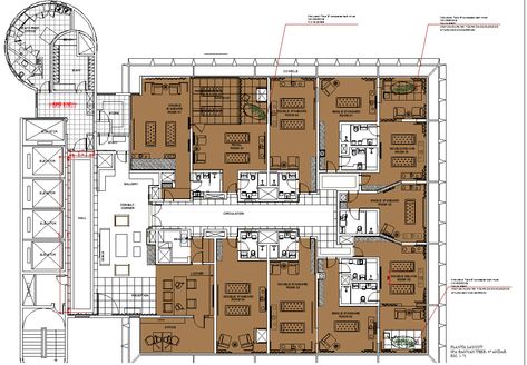 Spa massage center interiors layout dwg cad drawing, Include furniture placement of spa, floor plan, and constructions detail of spa. Ayurvedic Spa Interiors, Spa Layout Design, Spa Layout Design Floor Plans, Spa Floor Plan, Spa Layout, Meeting Room Design Office, Massage Parlour, Design Floor Plans, Floor Plan With Dimensions