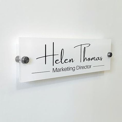 Wall Sign Name Plate - Door Name Plate Office Gifts Executive Sign Wall Plate Graduation Personalized Sign Office Name Plate, Door Name Plates, Door Name, Office Names, Marketing Director, Sign Wall, Plate Design, Wall Plate, Personalized Signs