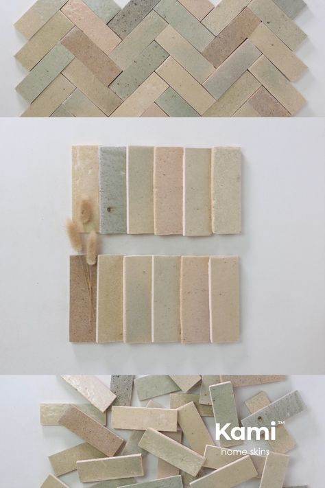 Clay Tiles Bathroom, Handmade Terracotta Tiles, Handmade Bathroom Tiles, Ceramic Tile Designs Ideas Pattern, Mediterranean Floor Tiles, Tile Around A Window, Tiled Kitchen Island, Fire Clay Tile, Kitchen With Tile Backsplash