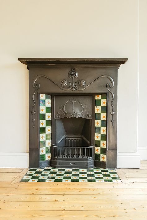 How To Restore A Cast Iron Fireplace Cast Iron Fireplace Living Room, Cast Iron Fireplace Bedroom, Fireplace Restoration, Fireplace Living Room Ideas, Corner Wood Stove, Edwardian Fireplace, Cast Iron Fireplace Insert, Fireplace Living Room, Victorian Living Room