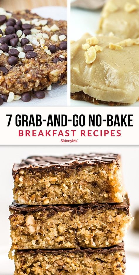 Bake Breakfast, Breakfast Bars Healthy, Breakfast Bars Recipe, Baked Breakfast Recipes, Delicious Clean Eating, No Bake Snacks, Breakfast Bars, Delicious Breakfast Recipes, Make Ahead Breakfast