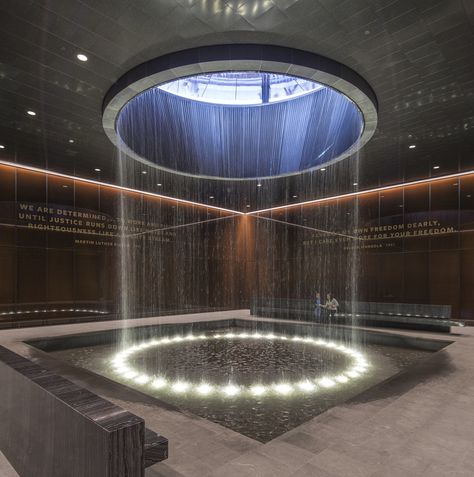 Gallery of The Smithsonian National Museum of African American History & Culture Photographed by Brad Feinknopf - 57 Perforated Ceiling, Water Architecture, Dark Ceiling, African American Museum, Torsion Spring, Ceiling System, Museum Architecture, Nanjing, Sunderland