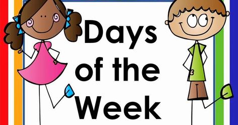 These colorful labels can be used to teach the days of the week and the months of the year. Great for calendars, posters and flash cards. St... Days Of The Week Display, Months Of The Year, Easy Learning, Days Of The Week, Beautiful Flowers Pictures, Flash Cards, Worksheets For Kids, Months In A Year, New Video