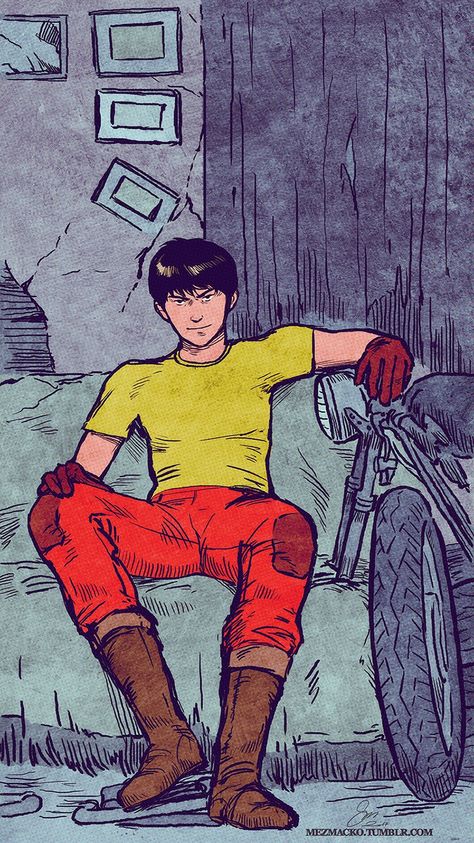 Akira Fanart, Shotaro Kaneda, Akira Kaneda, Marvel Comics Vintage, Akira Anime, Katsuhiro Otomo, Manga Tattoo, Scene Design, Ghost In The Shell