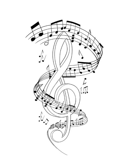 Music Tattoo Drawing, Music Notes Tattoo Designs, Music Note Tattoo Designs, Music Desktop Wallpaper, Sugar Skull Art Drawing, Music Notes Drawing, Music Tattoo Sleeves, Music Notes Tattoo, Music Notes Art