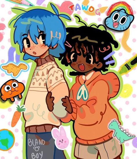 Gumball Fanart Human, Sonic Sona, Darwin Tawog, Gumball Art, Gumball Fanart, Gumball Darwin, Amazing Gumball, Swag Art, World Of Gumball