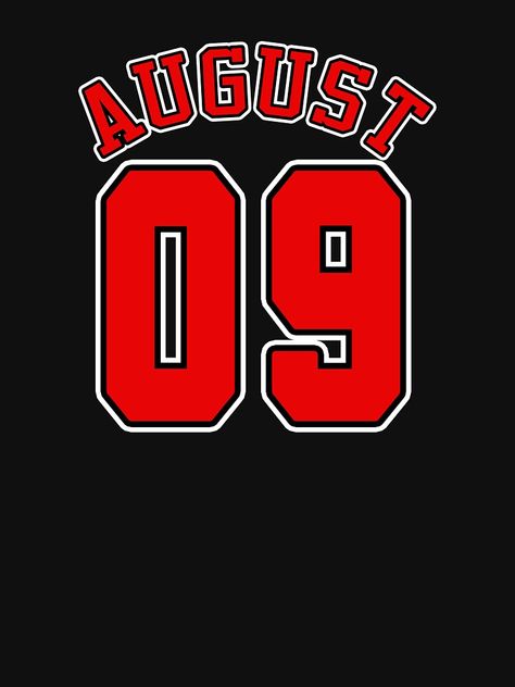 "AUGUST 09 th IS MY BIRTHDAY" T-shirt by Goldenshop2 | Redbubble Hobby Quotes, Diy Doll Suitcase, Hobbies Quote, Doll Suitcase, Leo Season, August Birthday, Tshirt Design Inspiration, Birthday Dates, Birthday Box