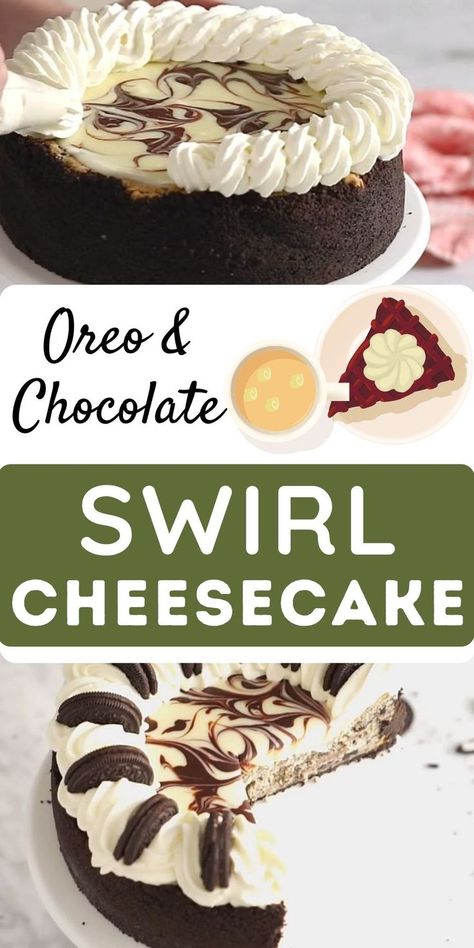 how to make delicious Oreo and Chocolate Swirl Cheesecake. If you are an Oreo lover and you also love cheesecakes, then this Oreo and Chocolate Swirl Cheesecake is only for you. #akpalkitchen #cheesecake Cake Chocolate Chip Cookies, Fall Cheesecake Recipes, Unique Cheesecake Recipes, Unique Cheesecake, Fall Cheesecake, Easy Chocolate Recipes, Homemade Cake Recipe, Chocolate Swirl Cheesecake, Homemade Chocolate Fudge