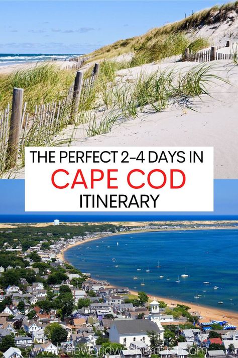 Looking for the ideal New England summer getaway? Then use this Cape Cod itinerary to help you plan the perfect trip! Cape Cod Travel, New England Summer, Cape Cod Map, Boston Vacation, Cape Cod Vacation, England Summer, Massachusetts Travel, East Coast Travel, Cape Cod Ma