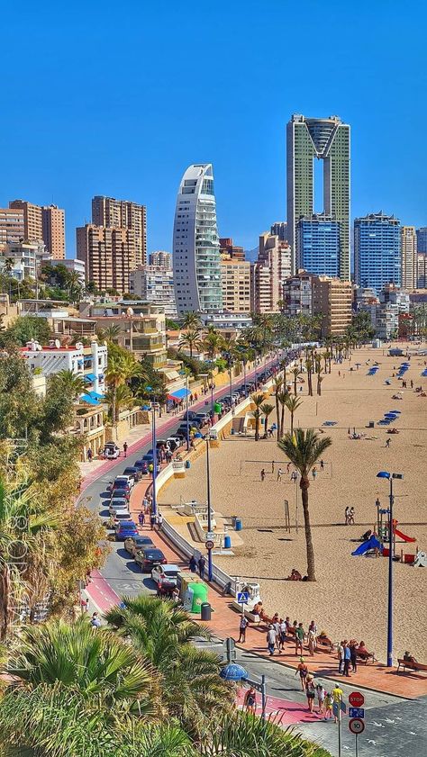 Beautiful Europe, Benidorm, Places To Go, Spain, Travel, Quick Saves