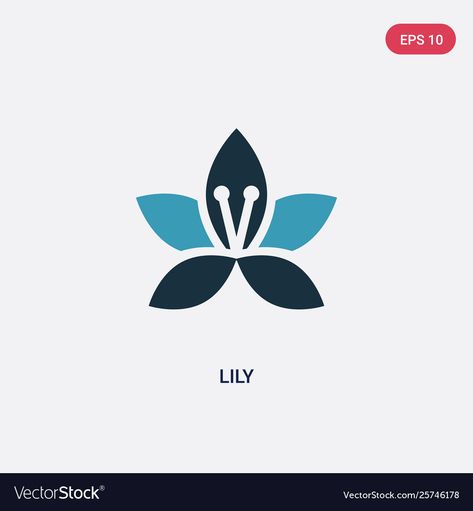 Lily Vector Flower, Lily Logo Design, Lt Logo, Mexico Flowers, Lilium Flower, Bride Cartoon, Lily Icon, Flower Icon, Flower Logo Design