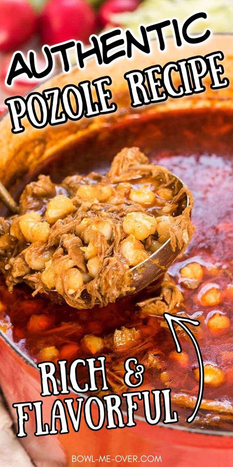 Authentic Pozole Recipe, Easy Posole Recipe, Authentic Pozole, New Mexico Posole Recipe, Pozole Recipe Pork, Easy Pozole Recipe, Pasole Recipe, Posole Recipe, Pozole Recipe