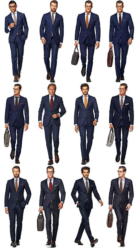 Men's Vogue Mens Navy Suit, Suits And Ties, Interview Suits, Men In Suits, A Man In A Suit, Interview Attire, Man In A Suit, Blue Suit Men, Suit Outfit