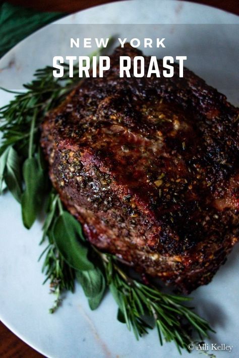 New York Roast Recipe, Ny Strip Roast, Strip Roast Recipe, Best Beef Tenderloin Recipe, Strip Roast, New York Strip Roast, Mignon Steak, Sirloin Roast, Savory Recipe