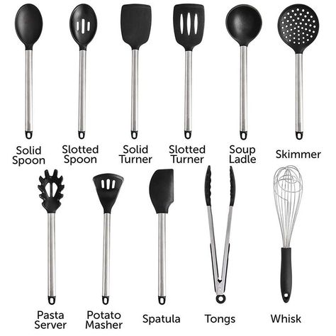 Dinning Etiquette, Table Setting Etiquette, Kitchen Essentials List, Silicone Utensil Set, Kitchen Utensils Set, Silicone Cooking Utensils, Dining Etiquette, Culinary Techniques, Silicone Kitchen Utensils