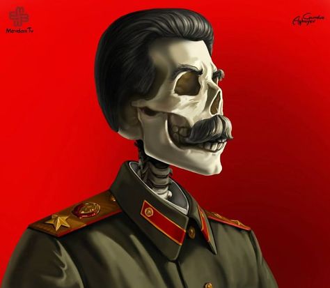 Just Leaders: Creepy Illustrations Of Notorious Leaders By Gunduz Agayev Skeleton, Illustrations