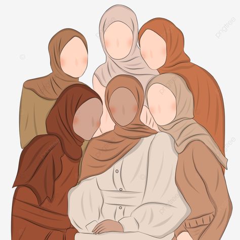 Cartoon Muslimah, Muslim Cartoon, Book Illustration Design, Islamic Cartoon, Cartoon Clipart, Hijab Cartoon, Cartoon Girl Drawing, Illustration Cartoon, Muslim Book