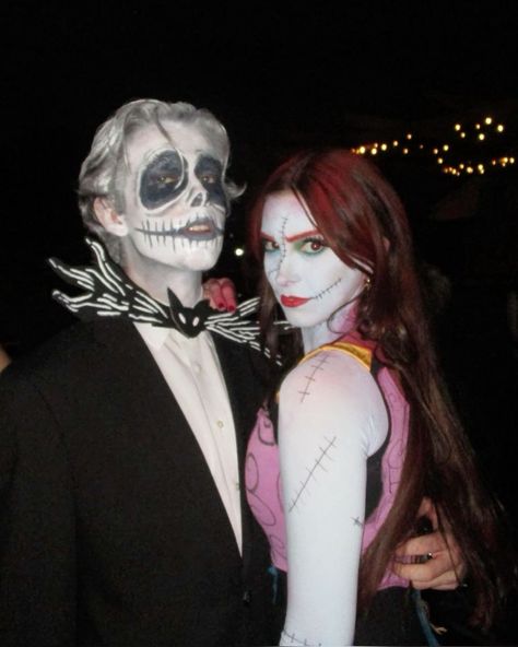 Jack The Skeleton And Sally Costume, Sally And Jack Costume, Jake And Sally, Jack Skellington And Sally Costume, Jack And Sally Costume Couple, Jack N Sally, Jack And Sally Costumes, Sally And Jack, Jack Y Sally