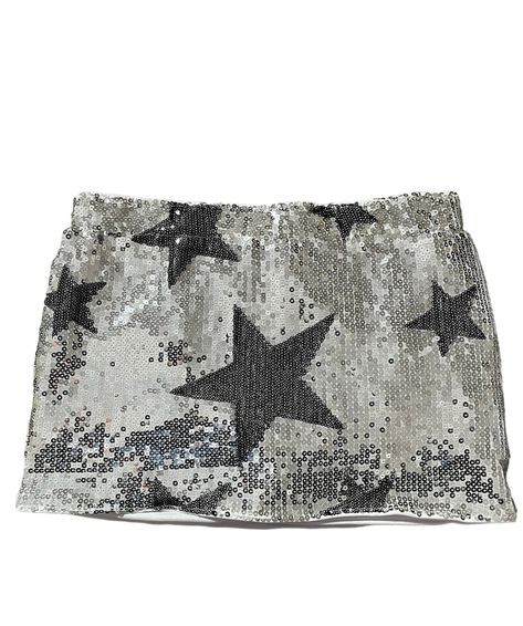 Rockstar Mini Sequin Skirt Fit:True To Size Care: Wash, Dry Clean Glittery Concert Outfit, Mini Skirt Sequin, Navy Sequin Skirt, Silver Sparkly Skirt, Beaded Mini Skirt, Black And White Concert Outfit, Silver Mini Skirt Outfit, Black Sparkly Skirt, Silver Skirt Outfits