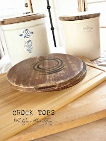 How To Display Crocks, Crock Ideas Decor, Decorating With Crocks Display, Vintage Crocks Decorating With, Primitive Porch Decorating Ideas, Old Crocks Decor Ideas, Crocks Decor Ideas Farmhouse Style, Antique Crocks Decor Ideas, Decorating With Old Crocks