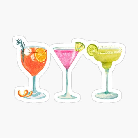 Summer Images Clipart, Aesthetic Summer Stickers, Beach Stickers Aesthetic, Summer Stickers Aesthetic, Summer Stickers Printable, Beachy Stickers, Drinking Stickers, Drinks Stickers, Pretty Stickers