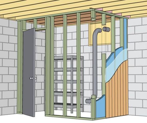 Root Cellar Plans, Root Cellar Storage, Building A Basement, Root Cellar, Diy Basement, Cold Room, Cold Storage, Hobby Farms, Storage Room