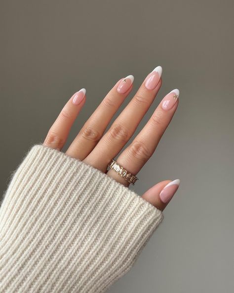 back to basics 🤍🌟 @manimuse Mani Heist stickers Using @gelcare.official Apricot Oil French Alps * code NAILSBYALSN to save Ring @lyna.london * code NAILSBYALSN to save ———— * aff #nudenails #frenchtips #minimalnails #nailinspo #springnails #summernails #bridal #nailart Basic French Nails, Basic French, Minimal Nails, Apricot Oil, Beauty Hair Makeup, French Alps, Back To Basics, Nude Nails, French Nails