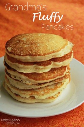 This is my mother-in-law's #recipe and they are the best #pancakes I've ever tried.  I love them!  | Happy Being Healthy www.happybeinghealthy.com Best Pancake Recipe Ever, Homemade Buttermilk Pancakes, Fluffy Pancake Recipe, Homemade Pancake Recipe, Best Pancake Recipe, Pancakes From Scratch, American Pancakes, Pancake Recipe Easy, Homemade Buttermilk