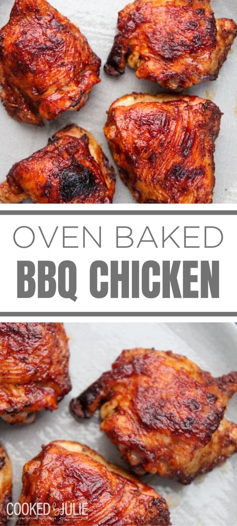 Bbq Chicken Oven Baked, Oven Baked Bbq Chicken Thighs, Chicken Thighs Boneless Skinless, Baked Bbq Chicken Thighs, Chicken Thighs In Oven, Oven Bbq Chicken, Oven Baked Bbq Chicken, Healthy Chicken Thigh Recipes, Budget Dinner