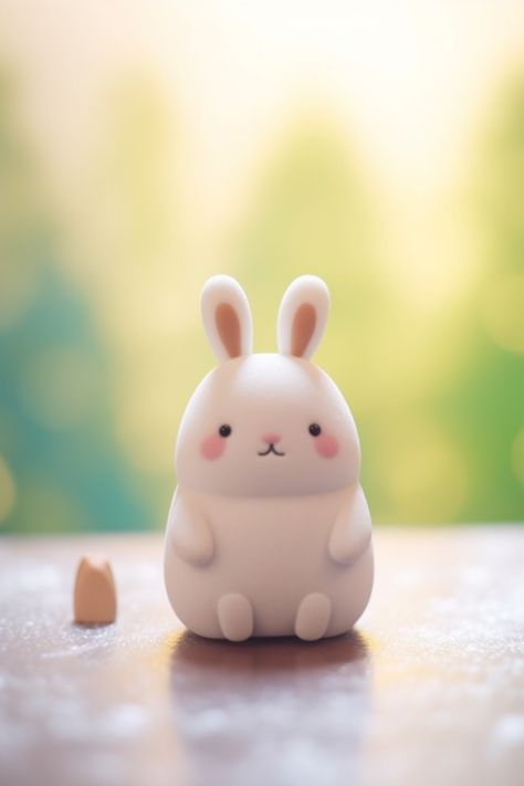 Capturing Whimsy: Polymer Clay plastica Crafting an Adorable Bunny Clay Crafts Bunny, Polymer Clay Bunnies, Bunny Clay Charm, Clay Bunny Easy, Cute Clay Bunny, Cute Polymer Clay Charms Kawaii, Bunny Clay Art, Cute Animals Clay, Cute Polymer Clay Ideas Easy