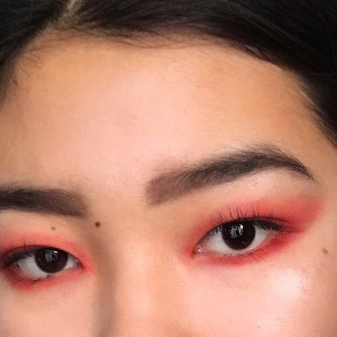 Lady Vengeance, Red Shadow, Makeup Brows, Yennefer Of Vengerberg, Disney Princess Modern, Red Eyeshadow, Japanese Makeup, By Any Means Necessary, Modern Disney