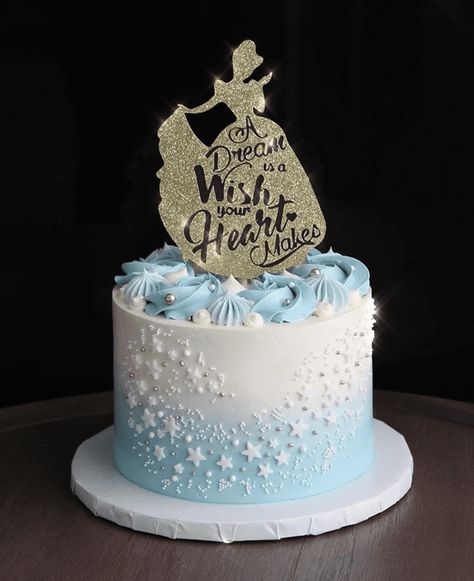 Cinderella Cakes Ideas Girl Birthday, Blue Cinderella Cake, Disney Birthday Cakes For Adults, Blue Princess Cake, Cinderella Birthday Cake Ideas, Cinderella Cake Design, Cinderella Cake Ideas, Cinderella Birthday Party Cake, Cinderella Theme Birthday Party