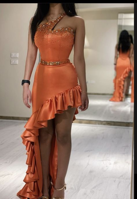 Simple Elegant Dresses, Dress African Print, Orange Prom Dresses, Special Occasion Gowns, Bridesmaid Gowns, Dinner Dress Classy, African Wedding Dress, Baby Dedication, Dress African