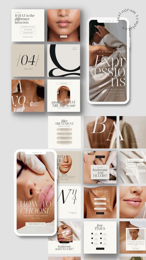 10 creative Instagram Story ideas for estheticians to engage with their followers and grow their #Botox_Social_Media #Filler_Instagram #Esthetician_Instagram #Dermatology_Clinic Filler Instagram, Nurse Injector, Social Media Branding Design, Aesthetic Clinic, Social Media Presence, Instagram Layout, Social Media Design Inspiration, Social Media Branding, Beauty Services