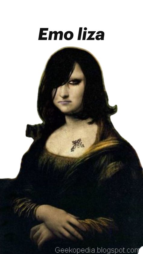 Mona liza but emo Hate Mondays, Paris Art, Art Memes, Best Funny Pictures, Meme Pictures, New Memes, Daily Dose, Mona Lisa, Funny Pictures